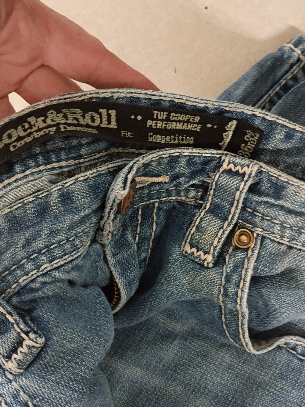 Rock & Roll Cowboy Men’s Light Blue Straight Jeans